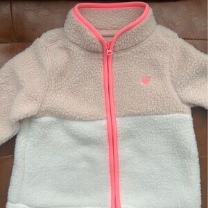 Pink and Cream MicroFleece Jacket